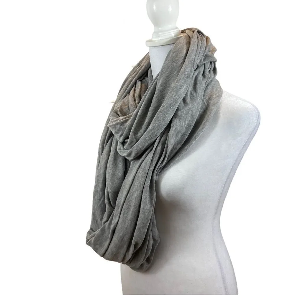Large Heather Grey Infinity Jersey Scarf
